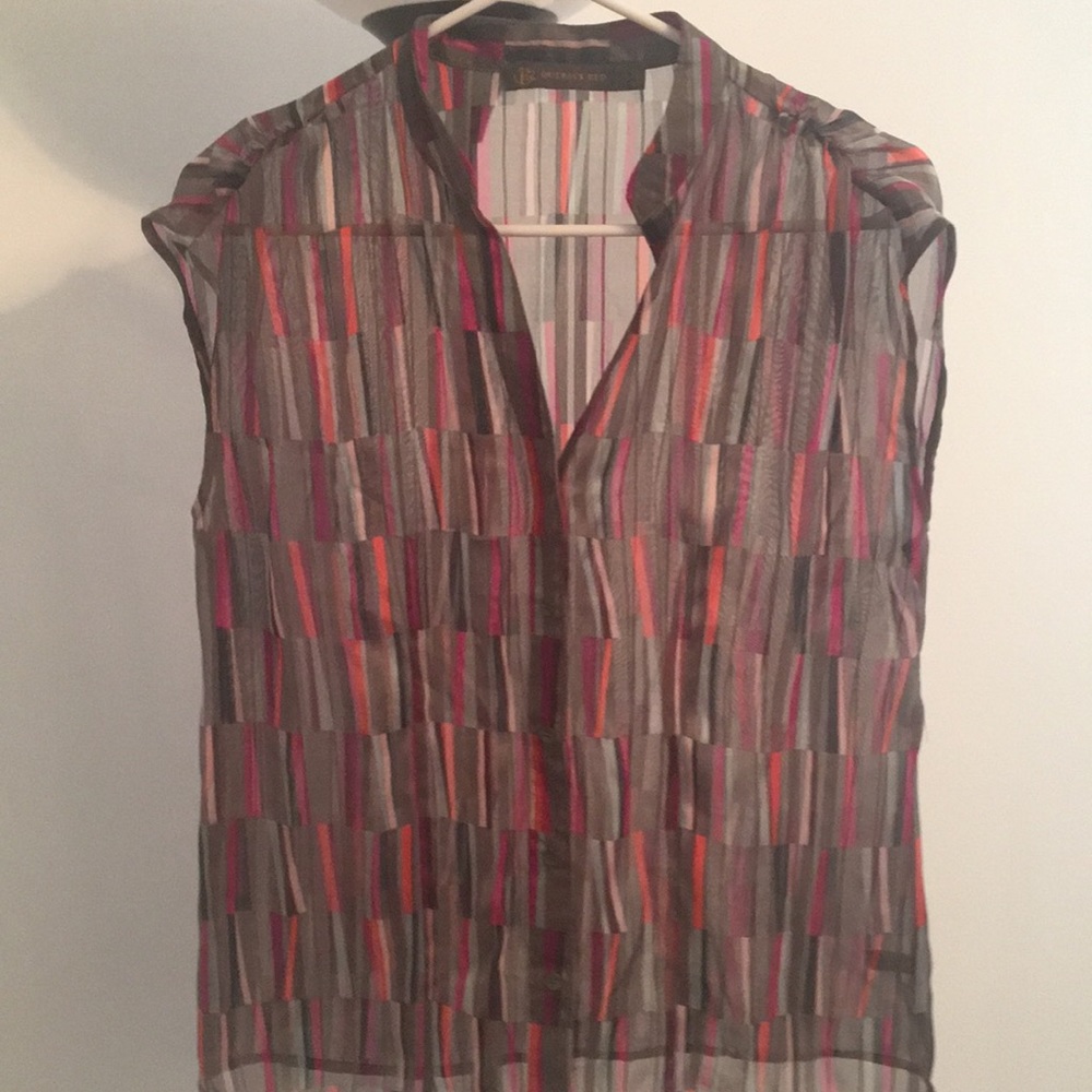Sleeveless top.